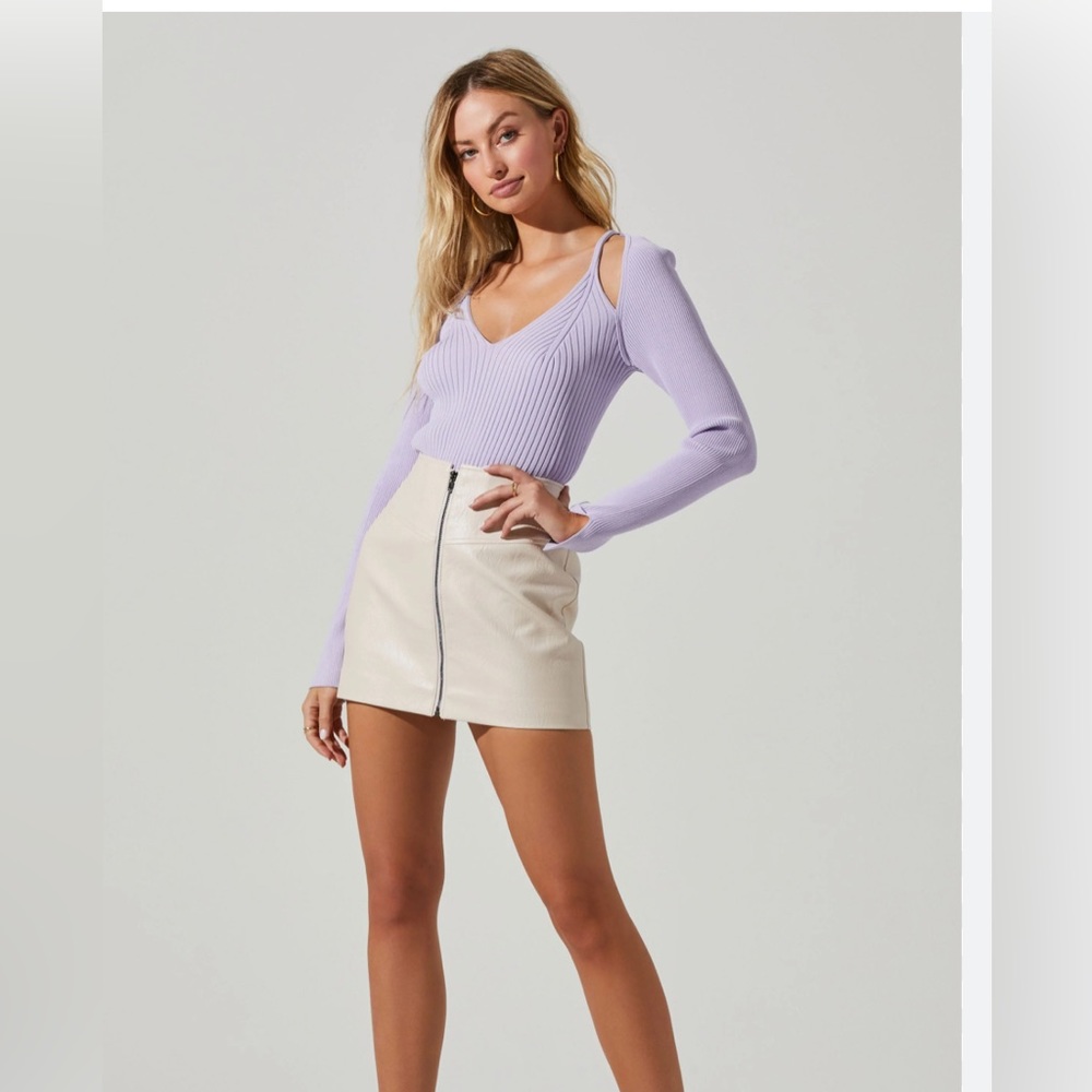 ASTR the Label leather skirt